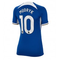 Chelsea Mykhailo Mudryk #10 Replica Home Shirt Ladies 2023-24 Short Sleeve
